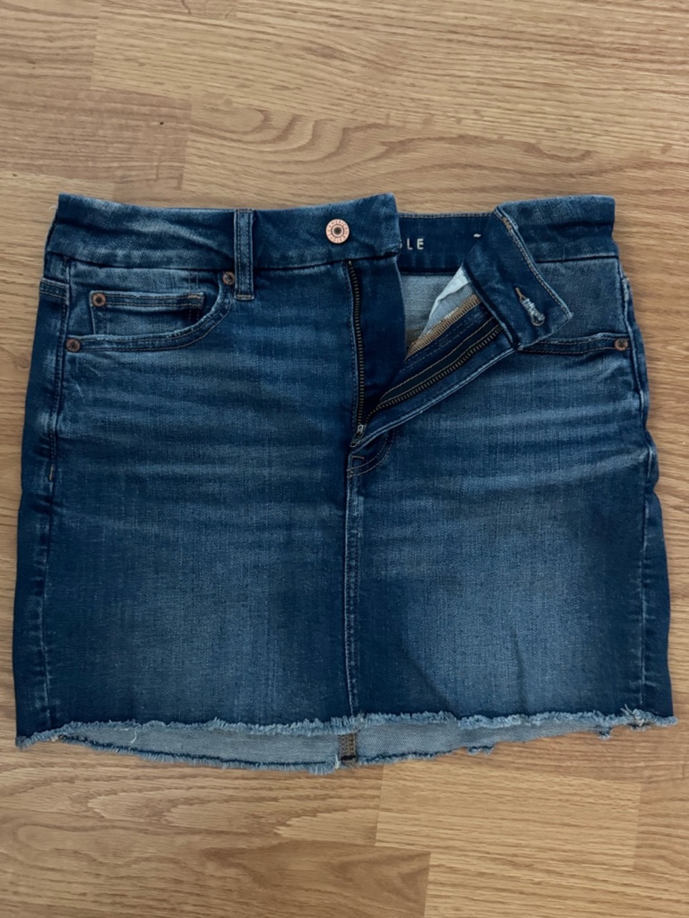 American Eagle Outfitters Dark Blue Denim Mini Skirt